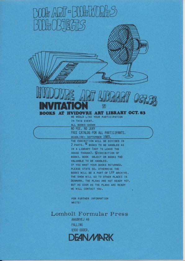 M 1983 10 00 invitation lomholt book art exhibition 001
