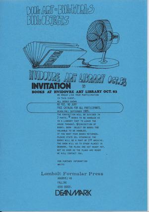 S 1983 10 00 invitation lomholt book art exhibition 001